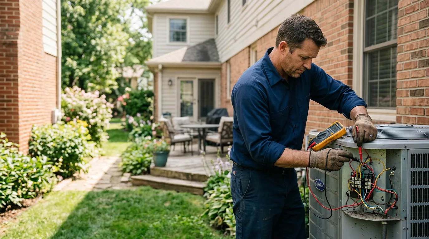 HVAC technician working near Mount Pleasant Mills, PA